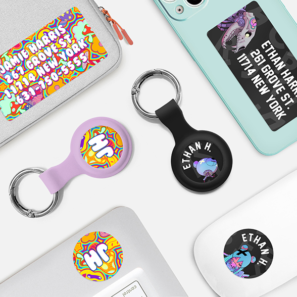 Tag-A-Tag™ Keyring and Label Set